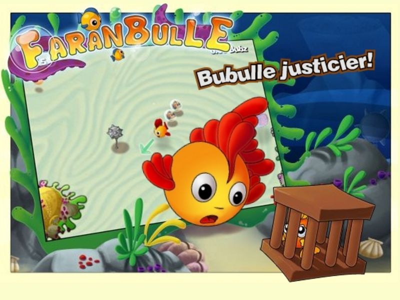 est un jeu flash se composant de 10 niveaux sur Prizee. Bubulle est de retour pour récupérer tous les petits poissons emprisonnés. Vous devez éviter les obstacles en récupérant les Bub'z au passage. En utilisant votre souris, vous déplacez Bubulle en direction des cages sans toucher les bords et pièges présents.